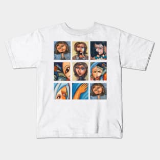 Collage Paintings Ideas Kids T-Shirt